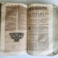 1700 THEOLOGY by GEORII GOBAT antique BLIND-STAMPED PIGSKIN BOUND FOLIO w/CLASPS