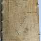 1702 POLYANTHEA SACRA antique BLIND-STAMPED PIGSKIN BOUND FOLIO w/CLASPS