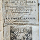 1702 POLYANTHEA SACRA antique BLIND-STAMPED PIGSKIN BOUND FOLIO w/CLASPS