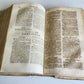 1702 POLYANTHEA SACRA antique BLIND-STAMPED PIGSKIN BOUND FOLIO w/CLASPS