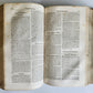 1702 POLYANTHEA SACRA antique BLIND-STAMPED PIGSKIN BOUND FOLIO w/CLASPS