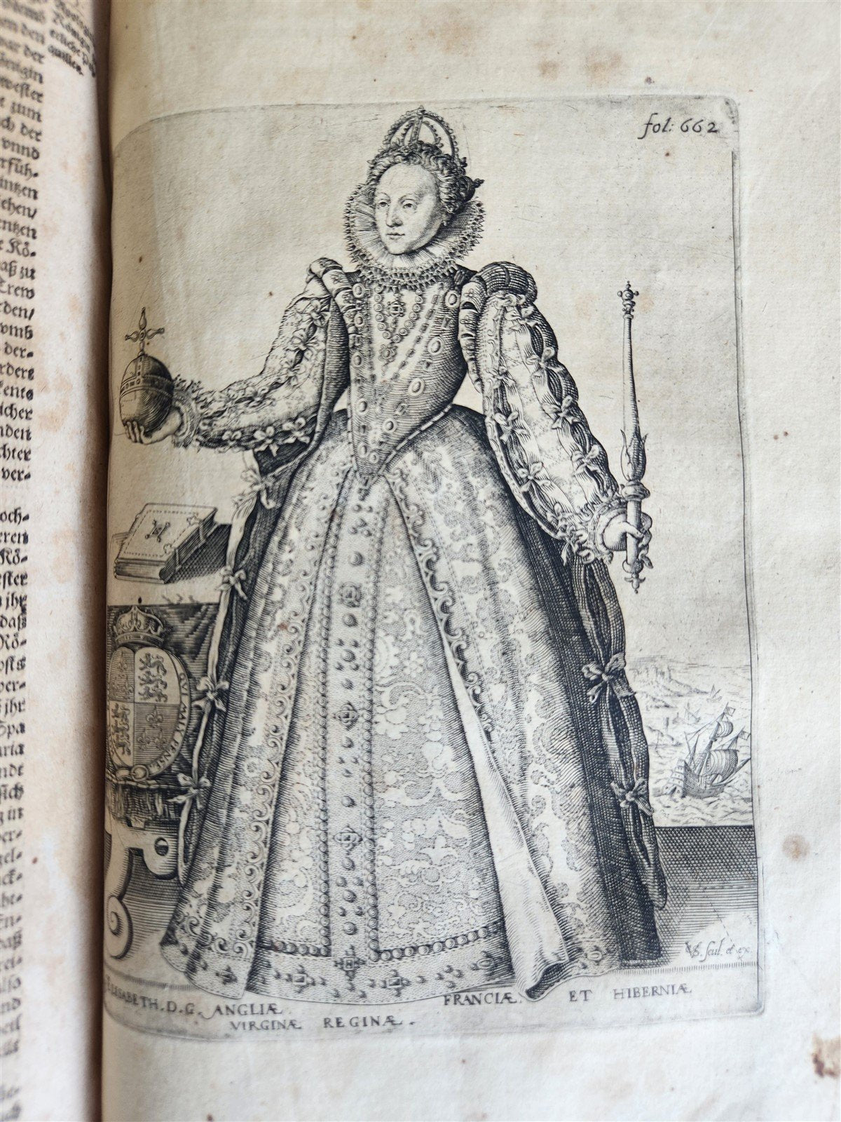 1614 ILLUSTRATED GERMAN HISTORY Lower Saxony War description antique VELLUM