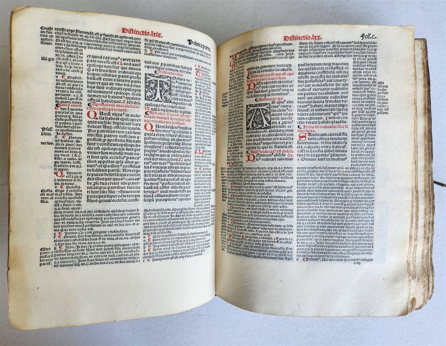 1516 POST-INCUNABULA CANON LAW Decretum Gratiani by GRATIANUS antique VELLUM
