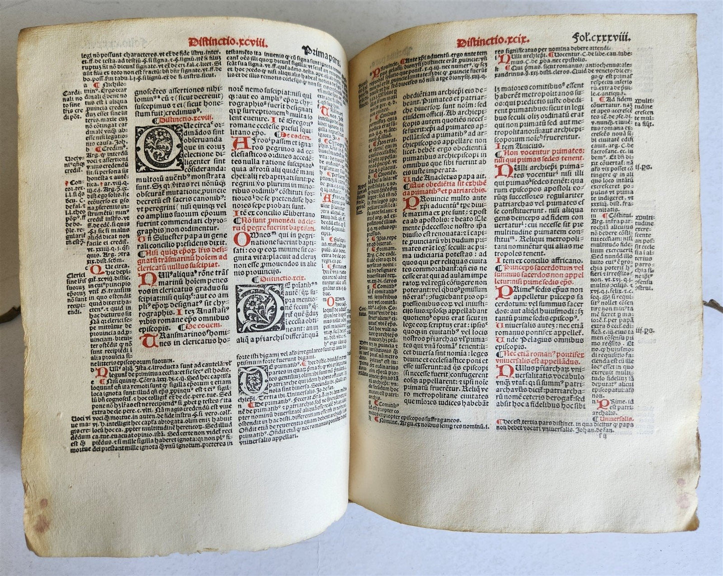 1516 POST-INCUNABULA CANON LAW Decretum Gratiani by GRATIANUS antique VELLUM