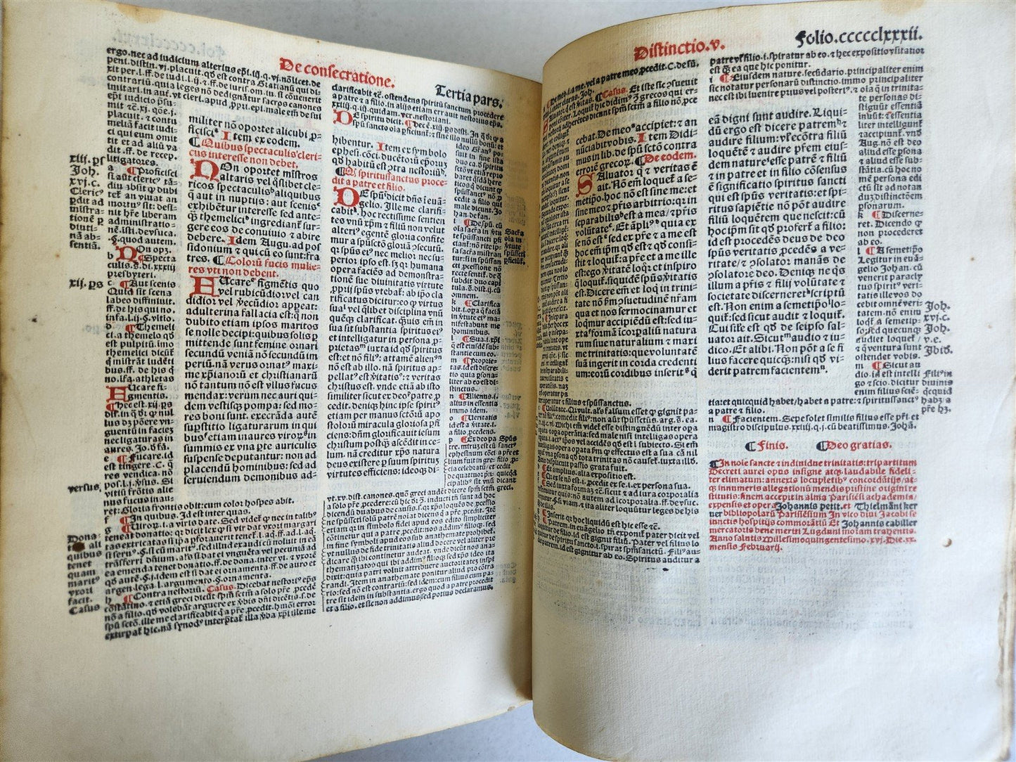 1516 POST-INCUNABULA CANON LAW Decretum Gratiani by GRATIANUS antique VELLUM