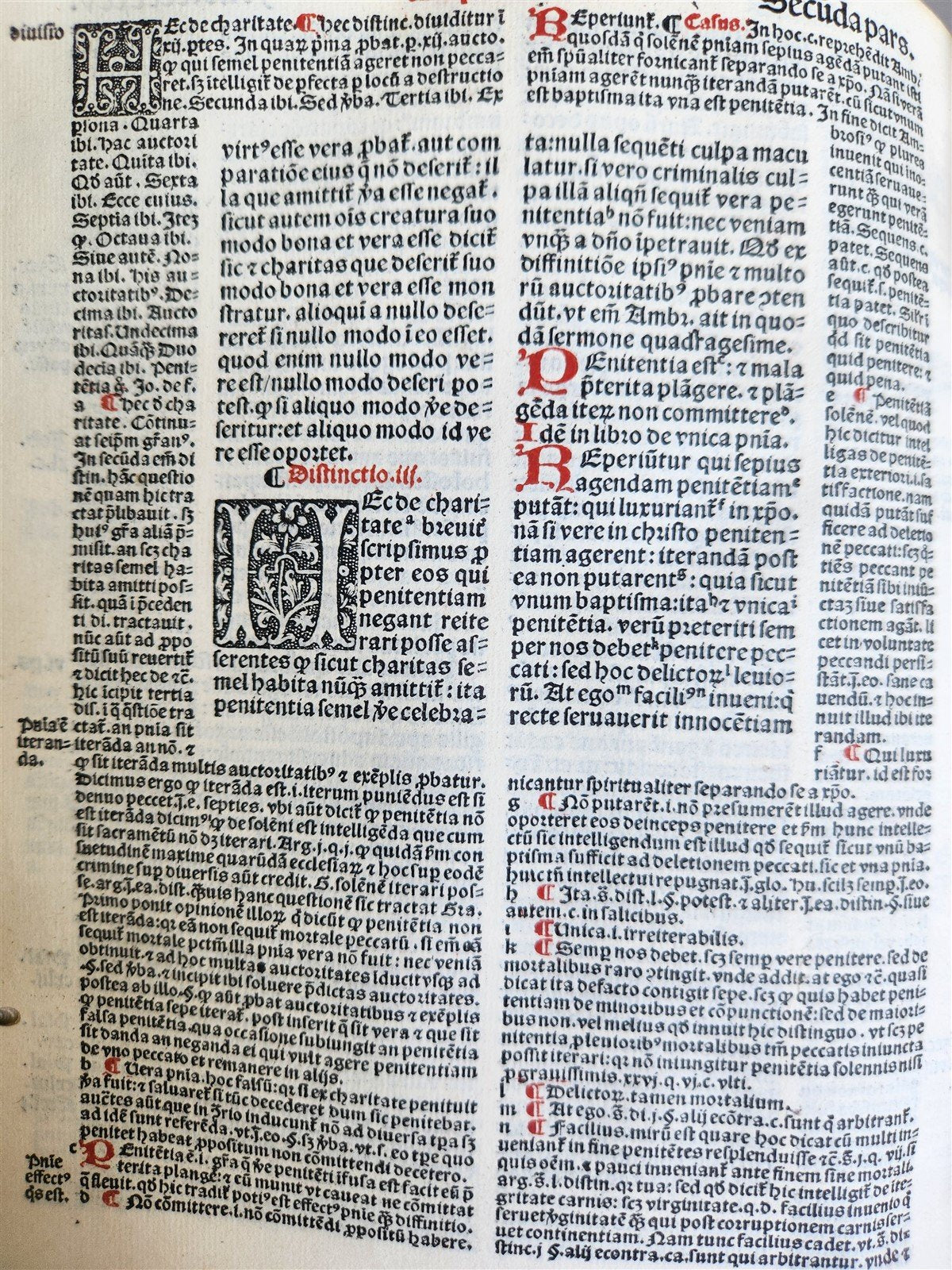 1516 POST-INCUNABULA CANON LAW Decretum Gratiani by GRATIANUS antique VELLUM