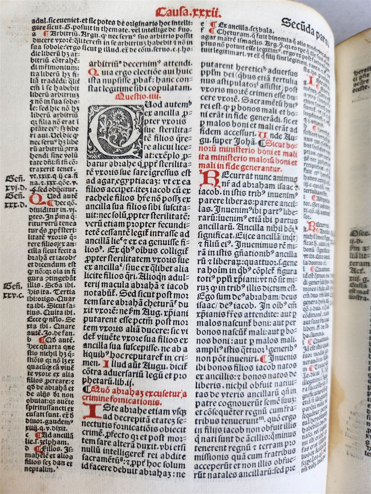 1516 POST-INCUNABULA CANON LAW Decretum Gratiani by GRATIANUS antique VELLUM