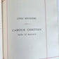 1887 LE MARIAGE by Monsabre ILLUSTRATED antique DARK BROWN MOROCCO BINDING