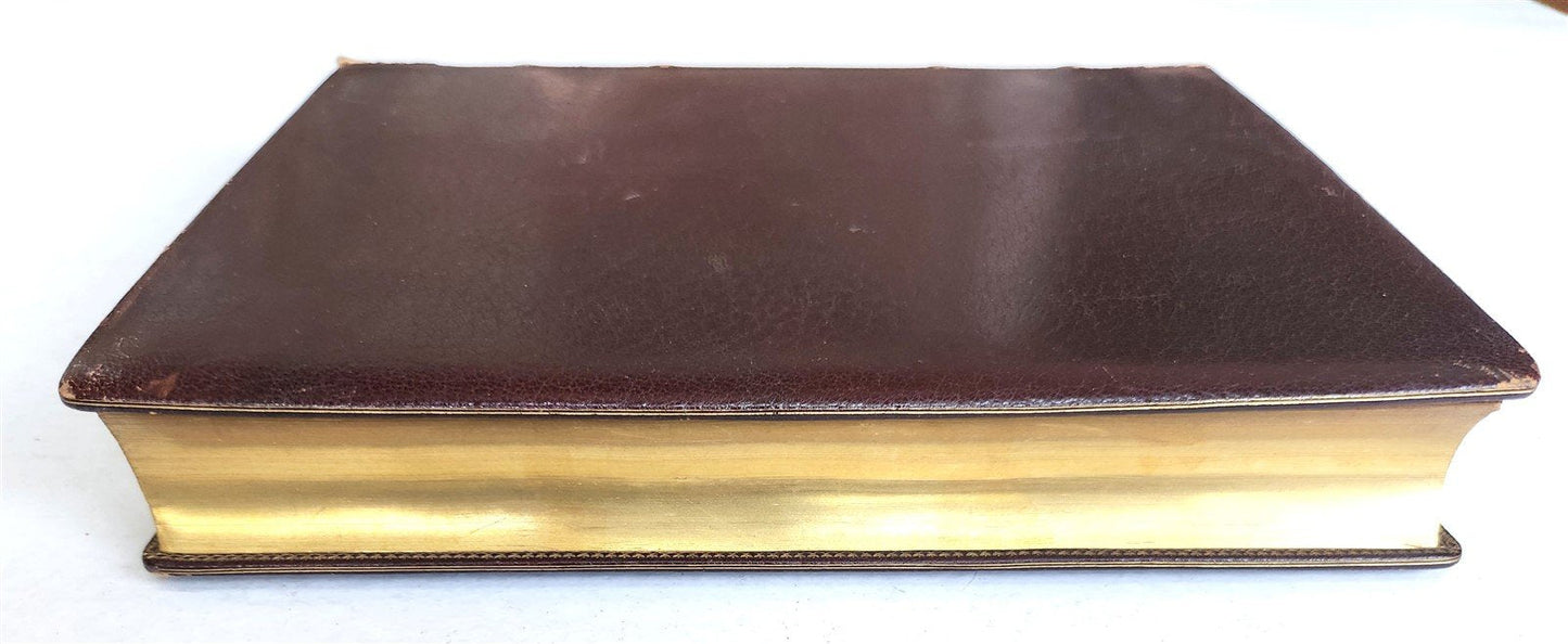 1887 LE MARIAGE by Monsabre ILLUSTRATED antique DARK BROWN MOROCCO BINDING