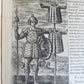 1598 DE MILITIA ROMANA by LIPSIUS antique ILLUSTRATED WARFARE Plantiniana vellum
