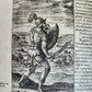 1598 DE MILITIA ROMANA by LIPSIUS antique ILLUSTRATED WARFARE Plantiniana vellum