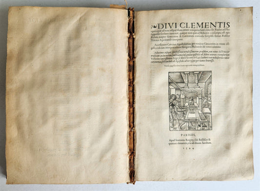 1544-1554 1st Latin edition of JUSTINUS MARTYR WORKS antique 16th CENTURY FOLIO
