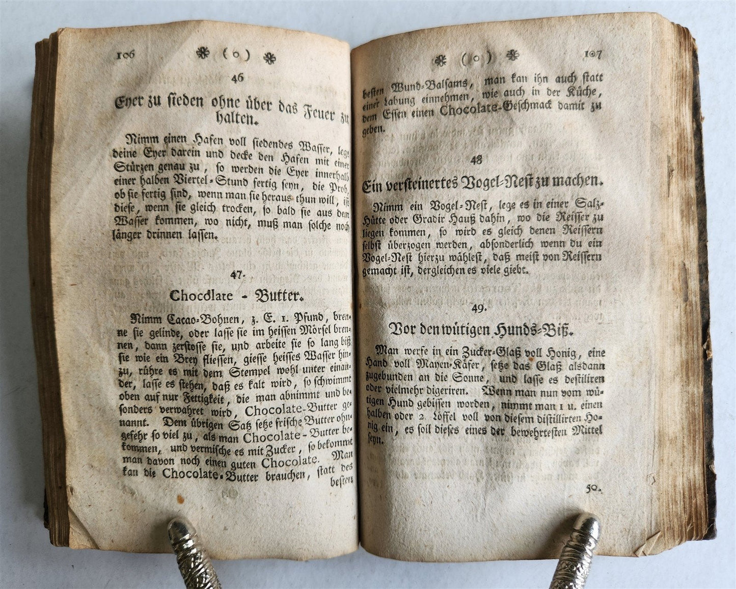 1766 MEDICAL RECEIPTS & HOUSEHOLD ADVICES in GERMAN antique