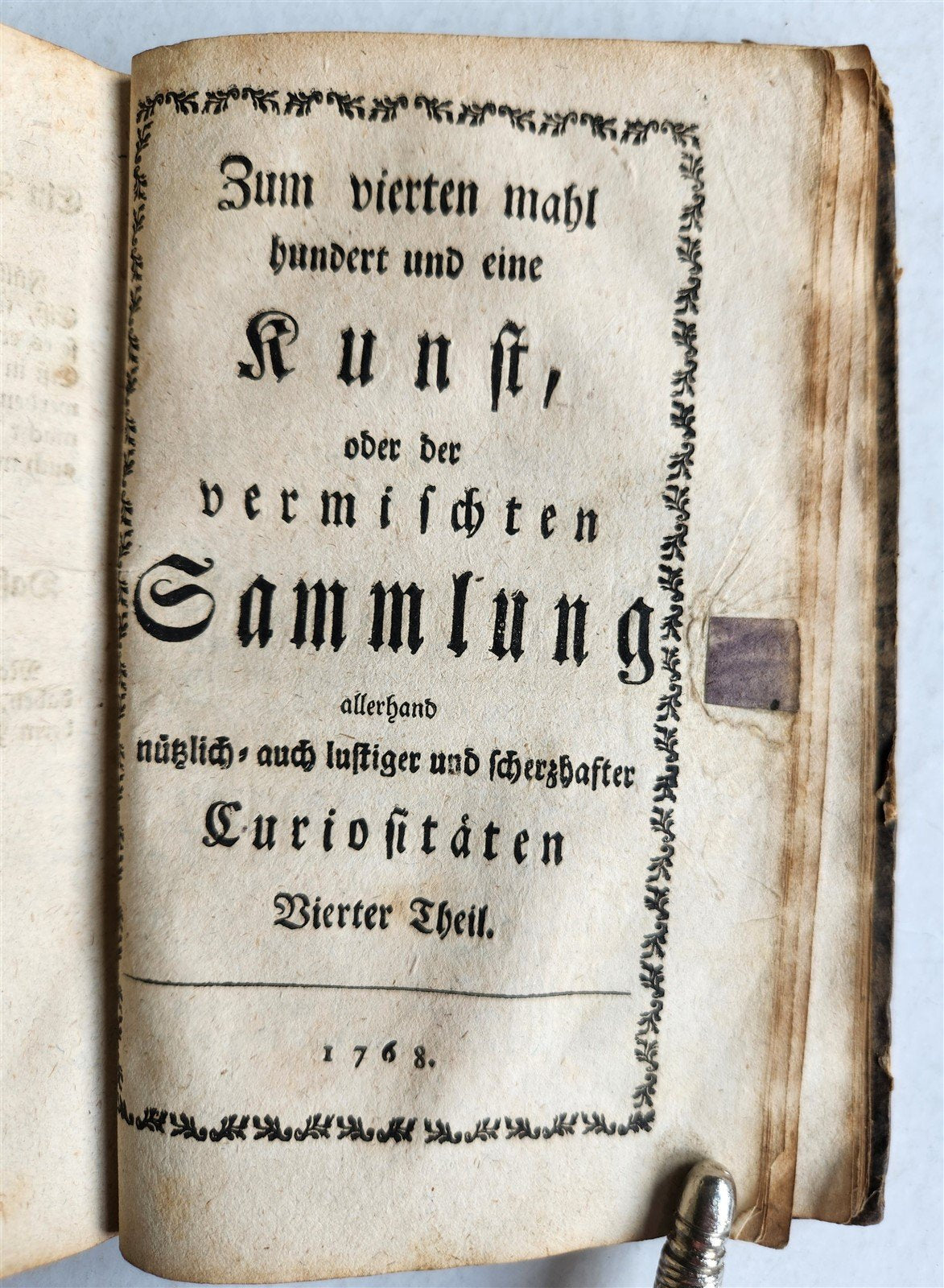 1766 MEDICAL RECEIPTS & HOUSEHOLD ADVICES in GERMAN antique