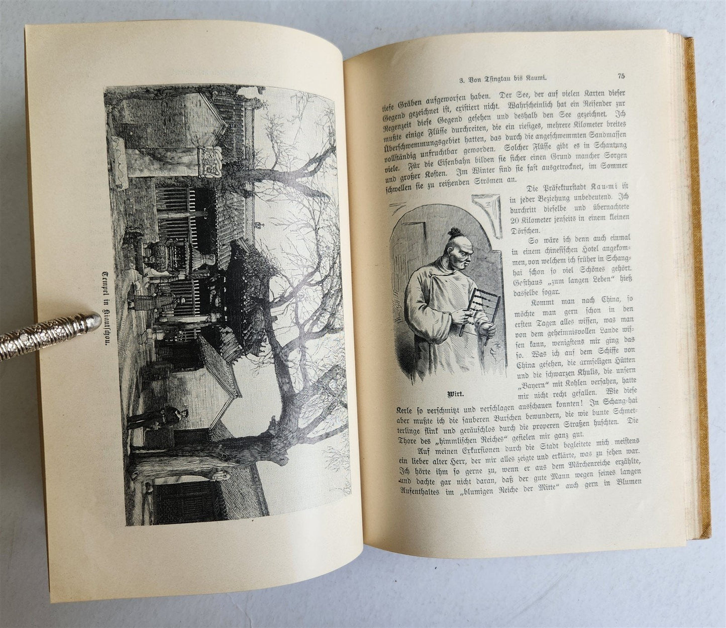 1902 CHINA IN HOMELAND of CONFUCIUS in GERMAN antique ILLUSTRATED