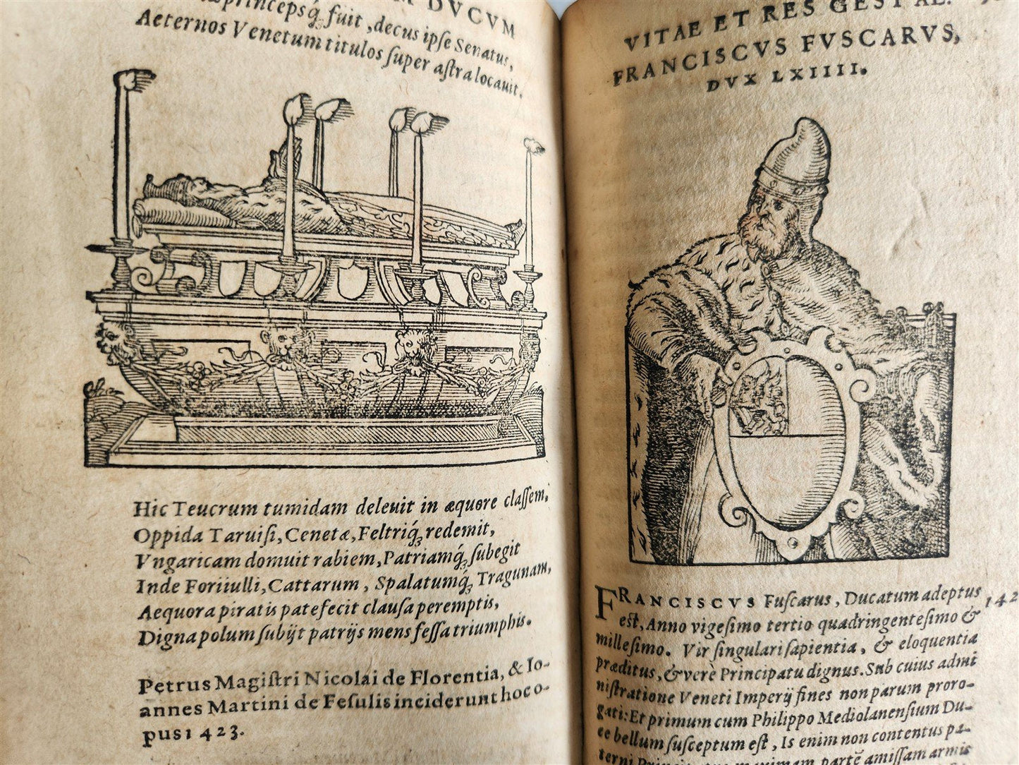 1574 HISTORY of VENICE antique AMMAN ILLUSTRATED 103 VENETIAN DOGES ENGRAVINGS