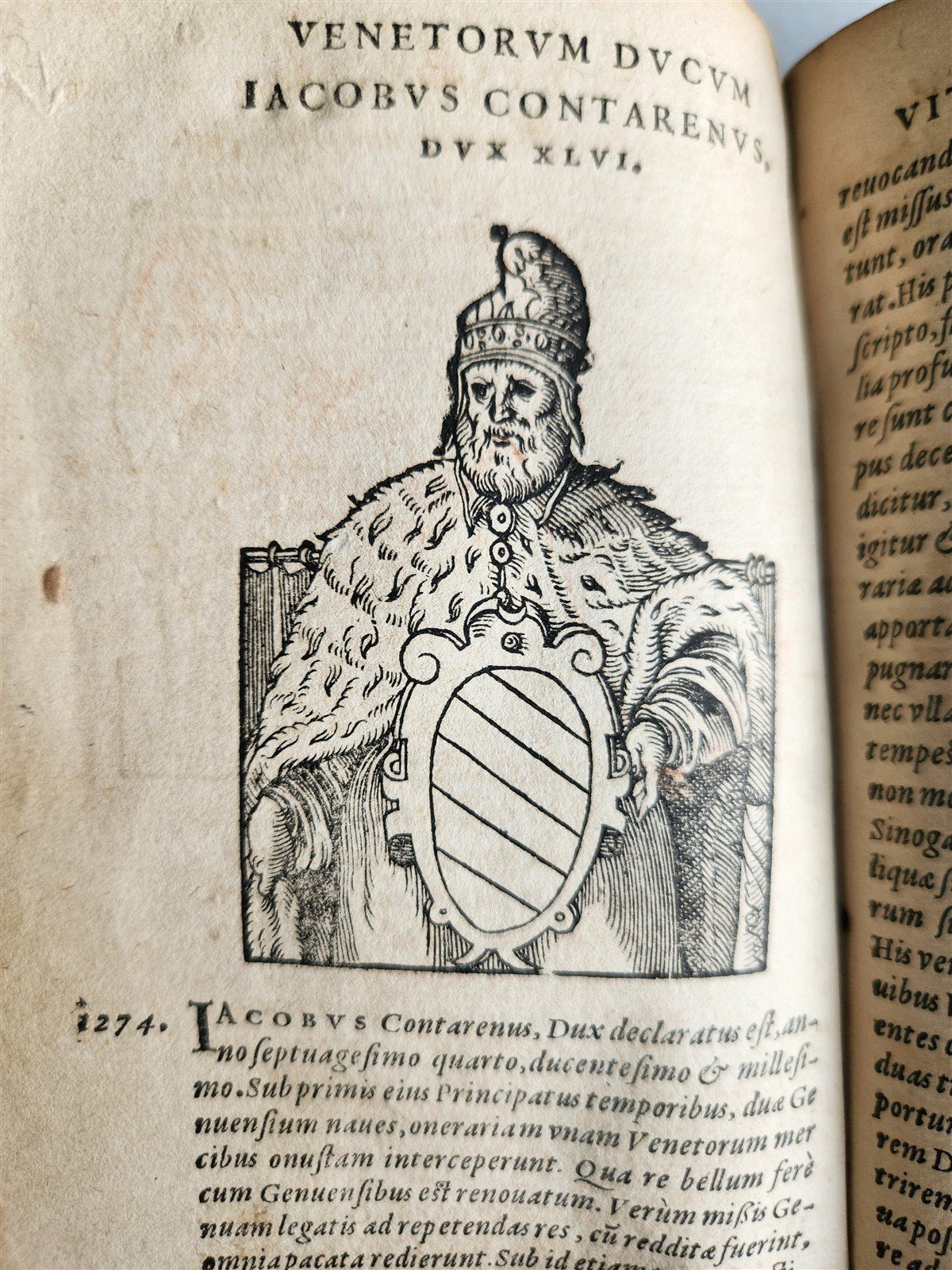 1574 HISTORY of VENICE antique AMMAN ILLUSTRATED 103 VENETIAN DOGES ENGRAVINGS