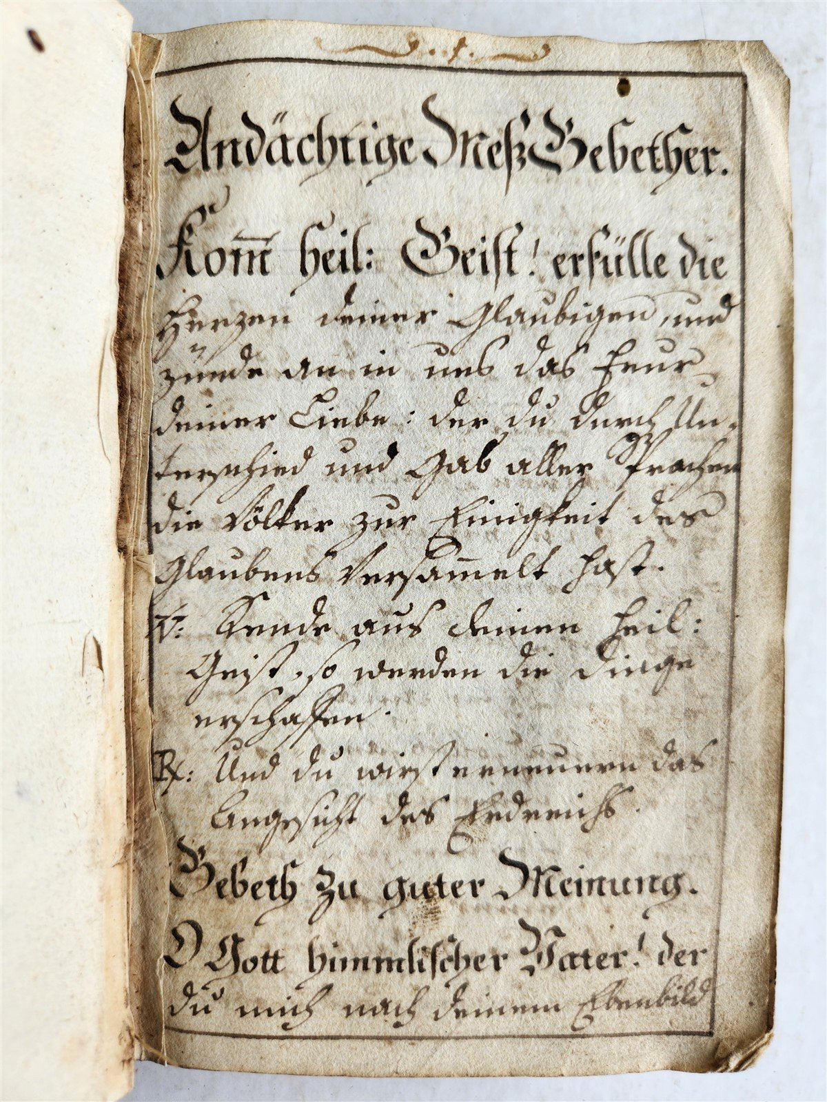 GERMAN antique MANUSCRIPT ILLUSTRATED