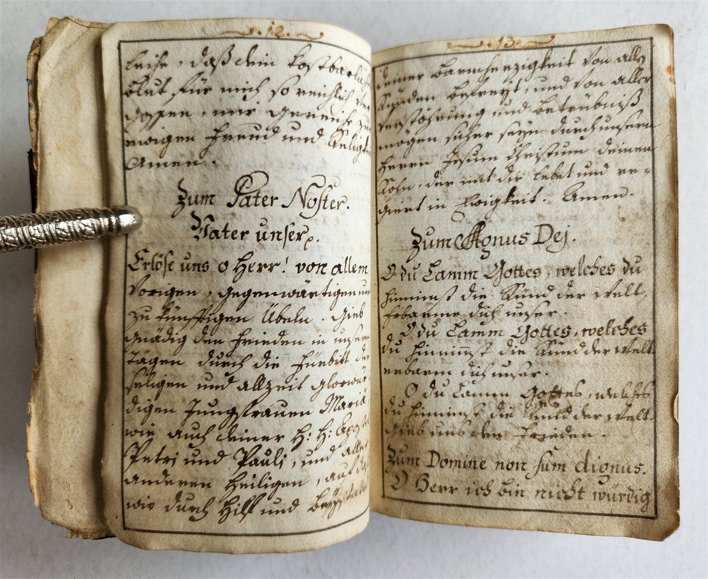 GERMAN antique MANUSCRIPT ILLUSTRATED