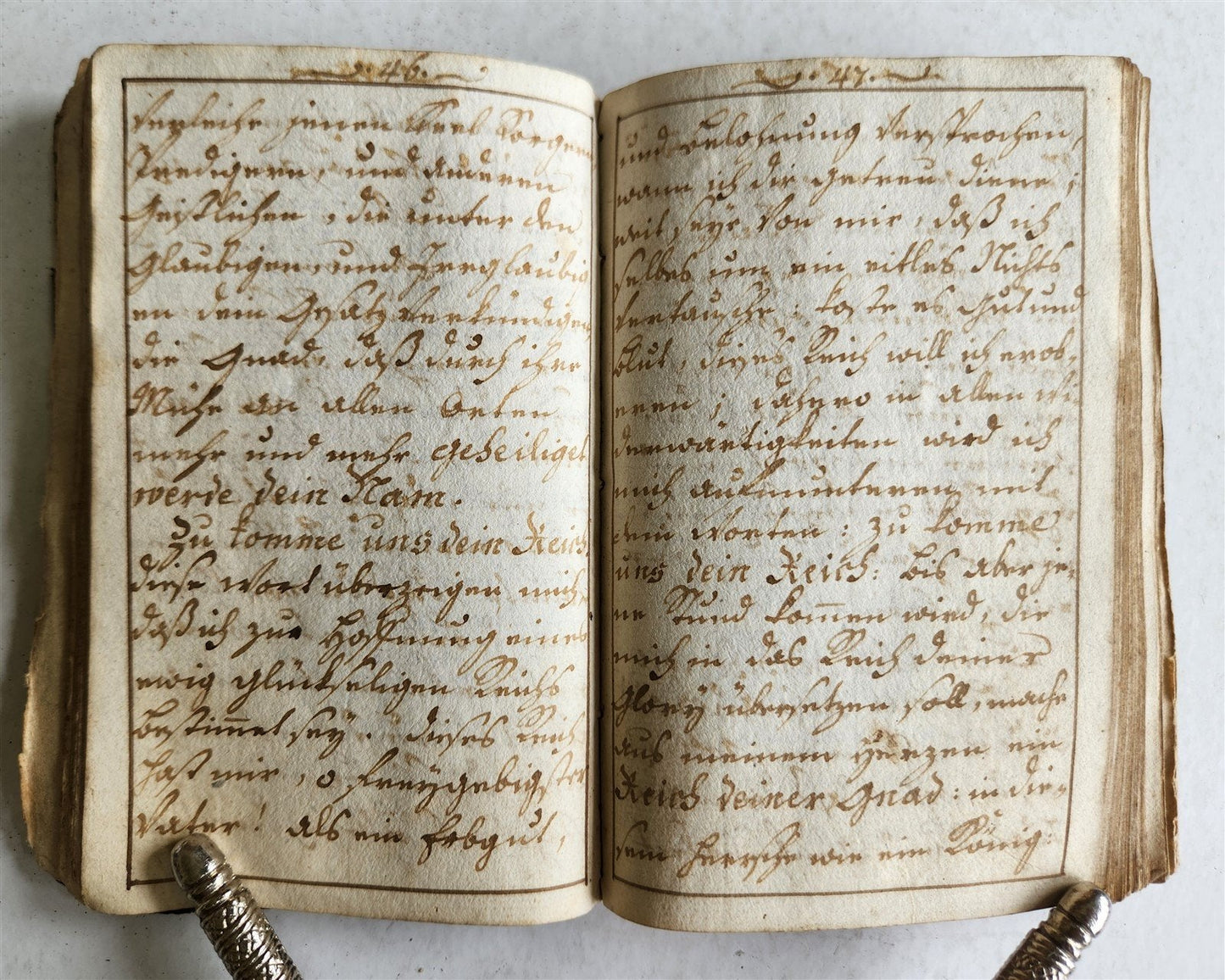 GERMAN antique MANUSCRIPT ILLUSTRATED