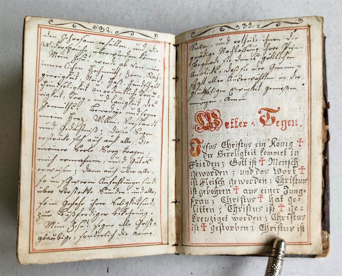 GERMAN antique MANUSCRIPT ILLUSTRATED