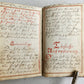 GERMAN antique MANUSCRIPT ILLUSTRATED