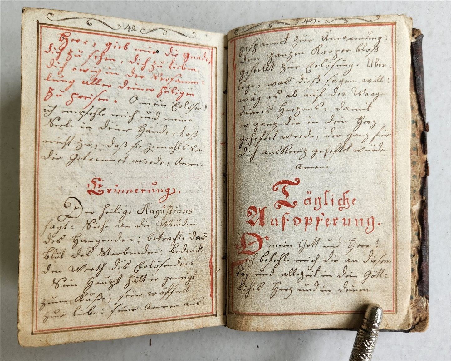 GERMAN antique MANUSCRIPT ILLUSTRATED