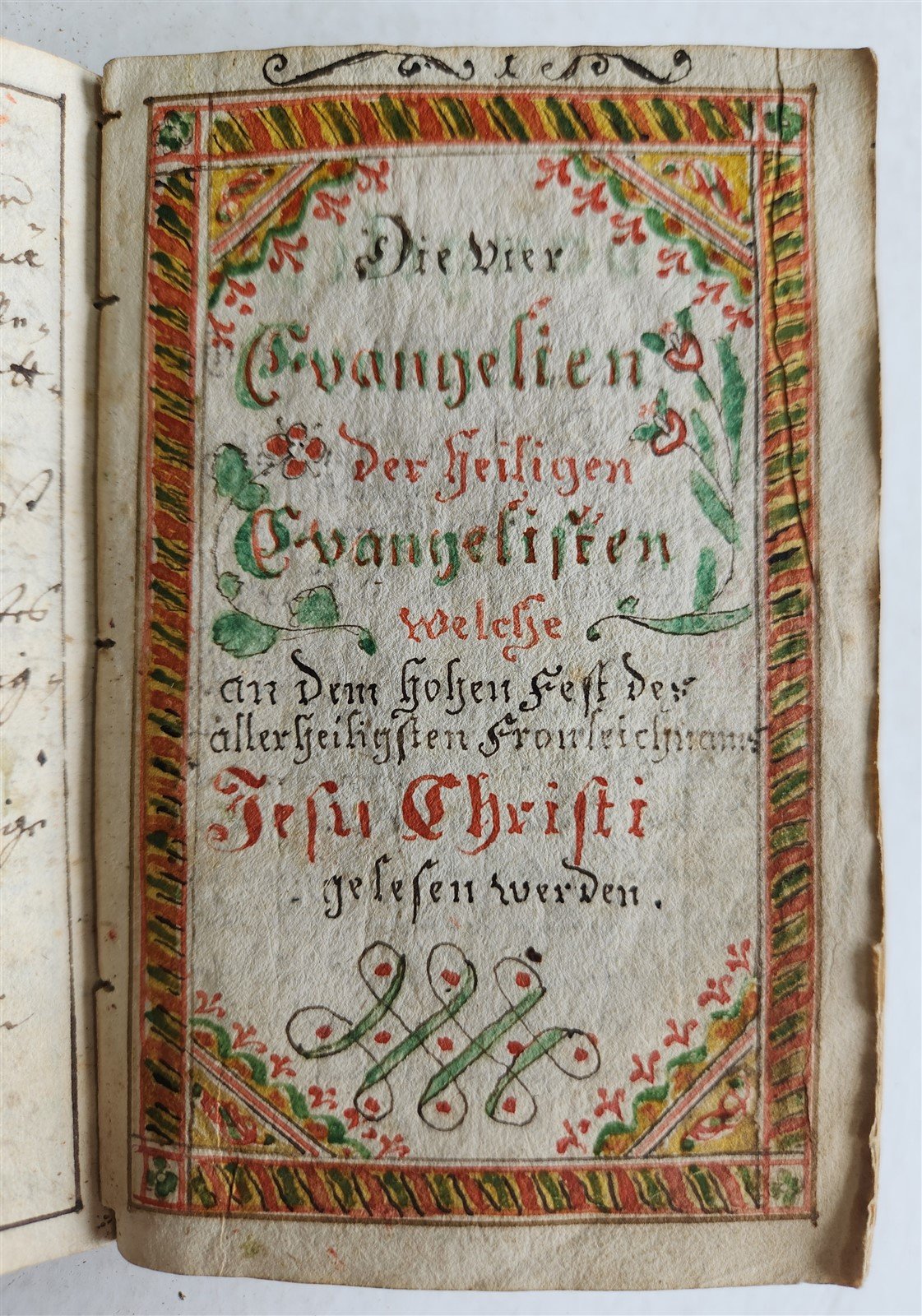 GERMAN antique MANUSCRIPT ILLUSTRATED