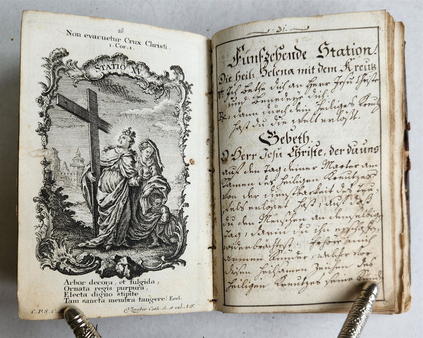 GERMAN antique MANUSCRIPT ILLUSTRATED