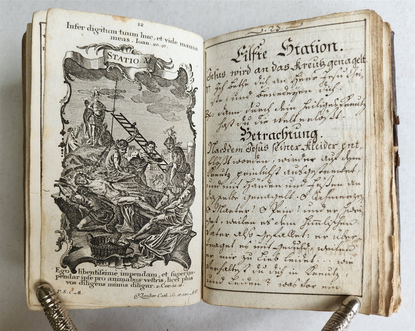 GERMAN antique MANUSCRIPT ILLUSTRATED