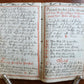 GERMAN antique MANUSCRIPT ILLUSTRATED