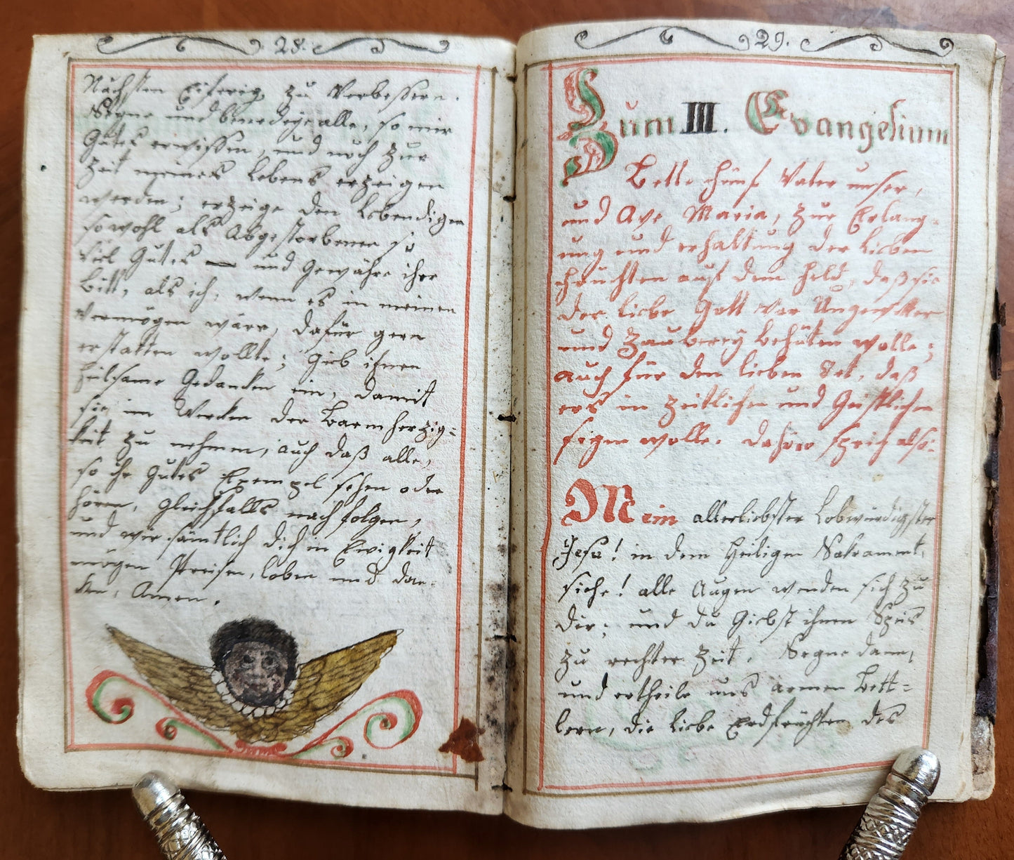 GERMAN antique MANUSCRIPT ILLUSTRATED