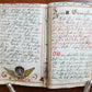 GERMAN antique MANUSCRIPT ILLUSTRATED