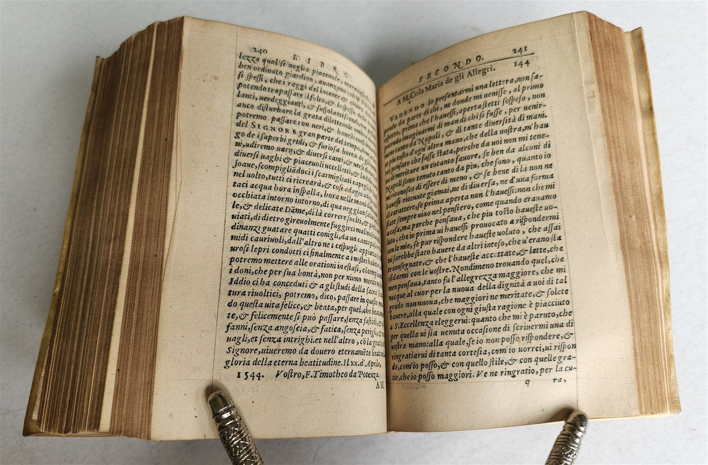 1574 BERNARDINO PINO antique Della nuoua scielta di lettere ALDUS ALDINE PRESS