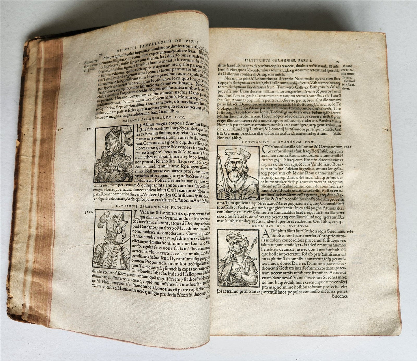 1565 GERMAN HISTORY ILLUSTRATED antique Prosopographiae heroum atque illustrium