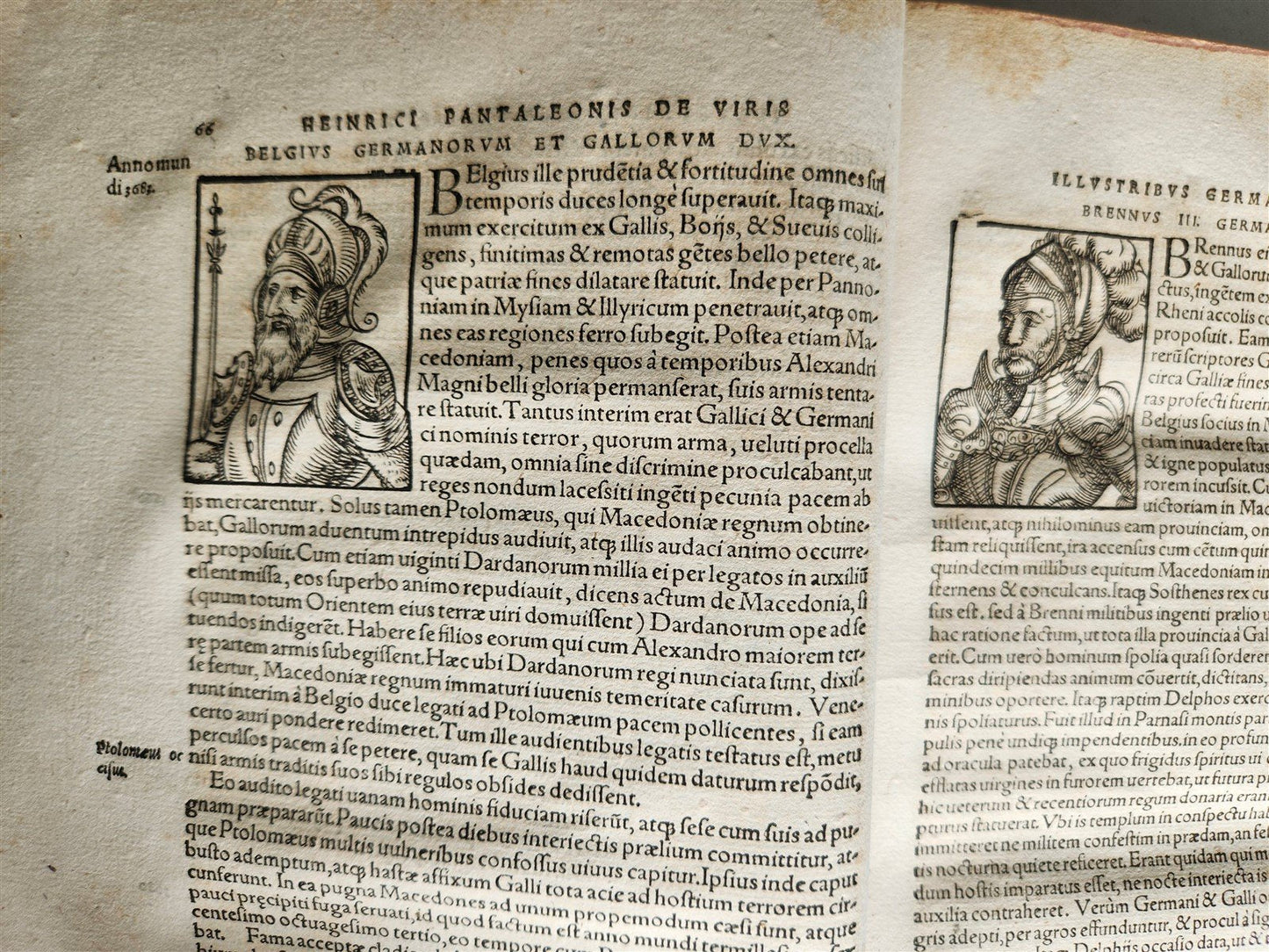 1565 GERMAN HISTORY ILLUSTRATED antique Prosopographiae heroum atque illustrium