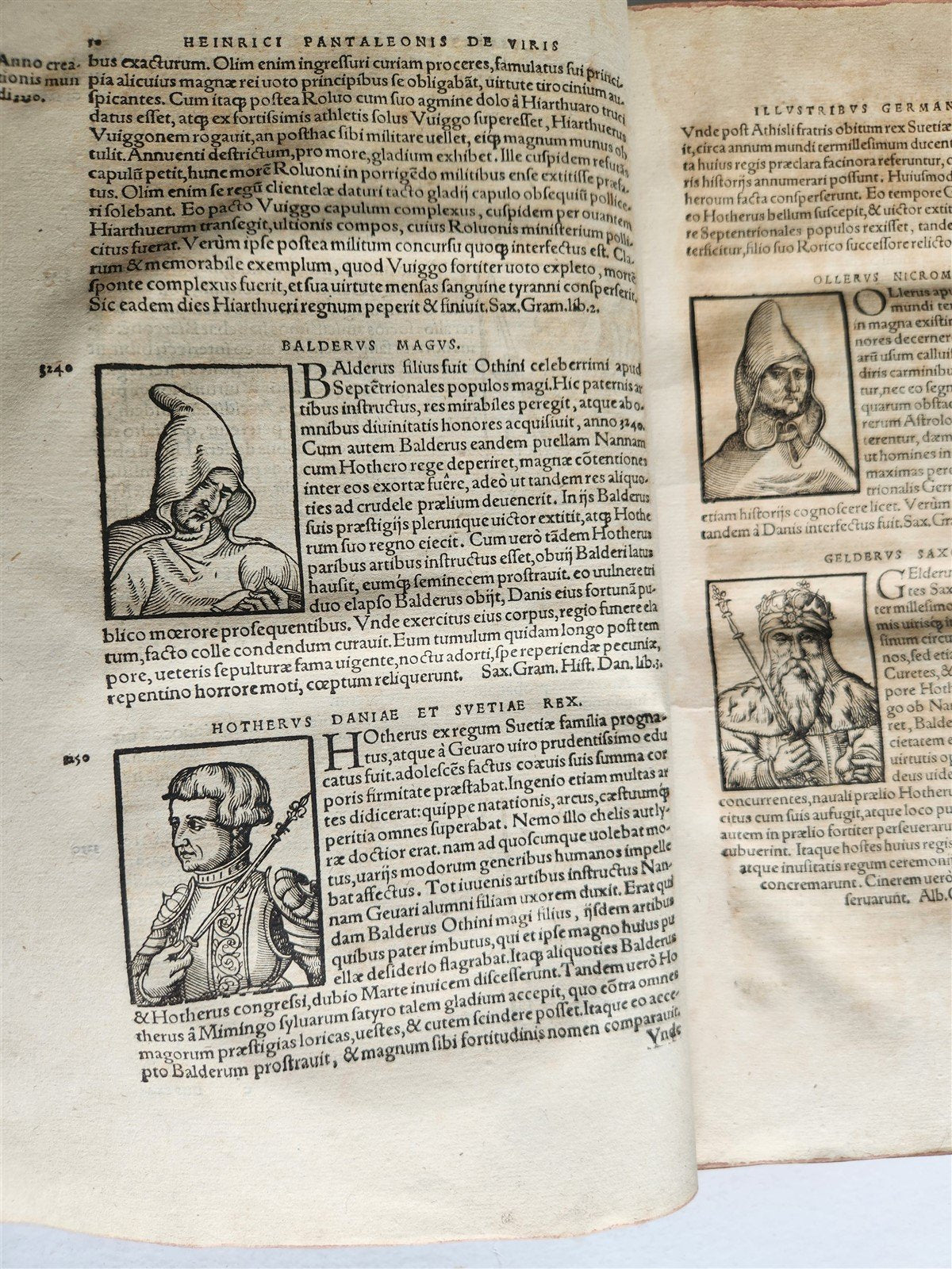 1565 GERMAN HISTORY ILLUSTRATED antique Prosopographiae heroum atque illustrium