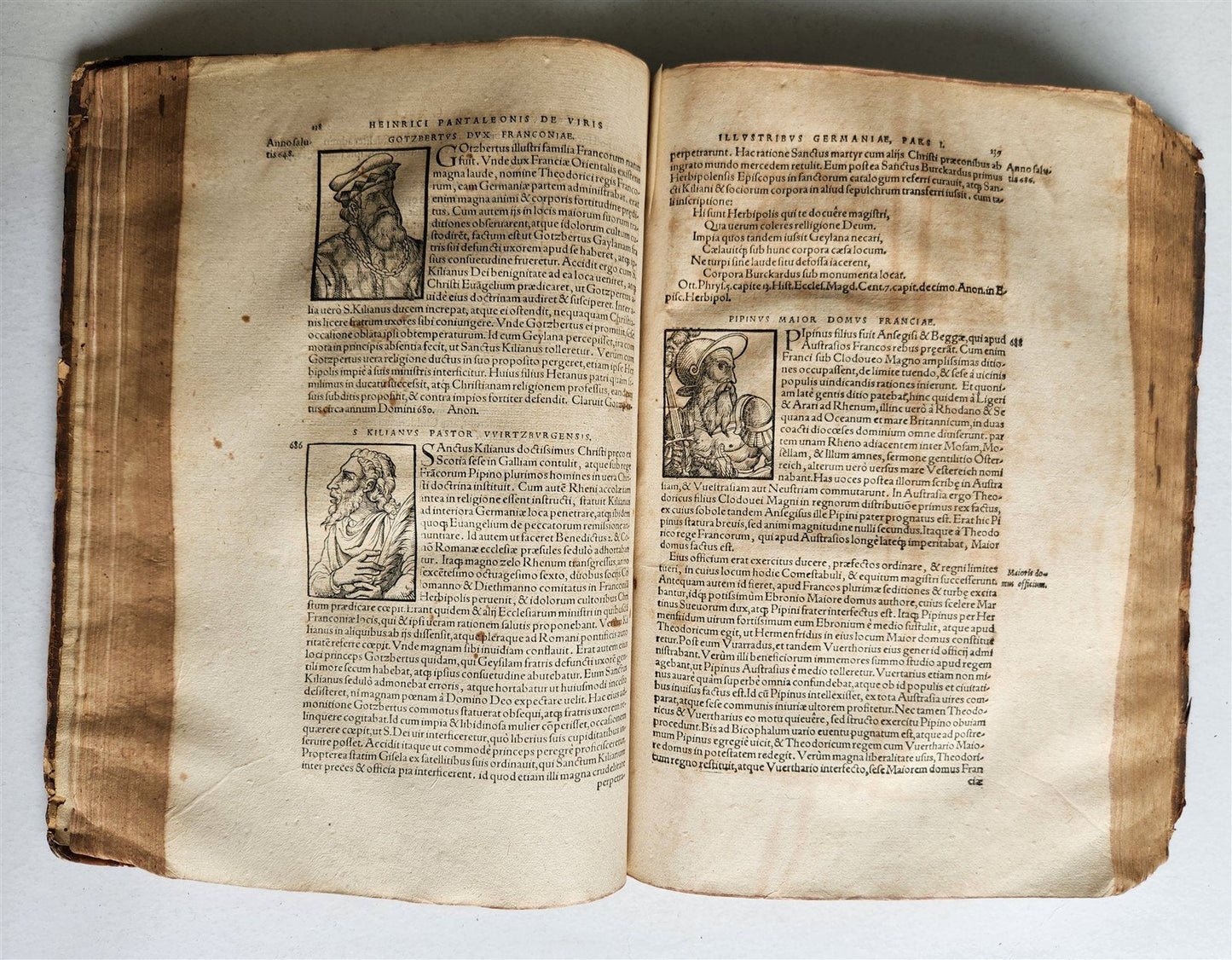 1565 GERMAN HISTORY ILLUSTRATED antique Prosopographiae heroum atque illustrium