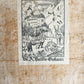 1665 OECONOMIA ILLUSTRATED antique hunting fishing livestock breeding PIGSKIN