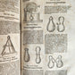 1665 OECONOMIA ILLUSTRATED antique hunting fishing livestock breeding PIGSKIN