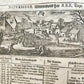 1665 OECONOMIA ILLUSTRATED antique hunting fishing livestock breeding PIGSKIN