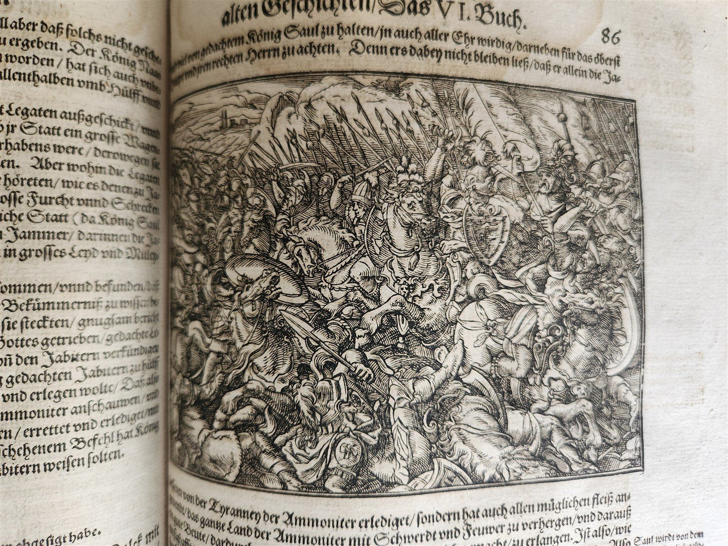 1587 JEWISH WARS by JOSEPHUS FLAVIUS in GERMAN antique 16th c. ILLUSTRATED FOLIO