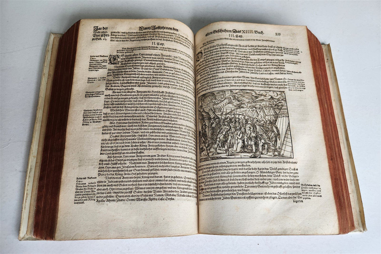 1587 JEWISH WARS by JOSEPHUS FLAVIUS in GERMAN antique 16th c. ILLUSTRATED FOLIO