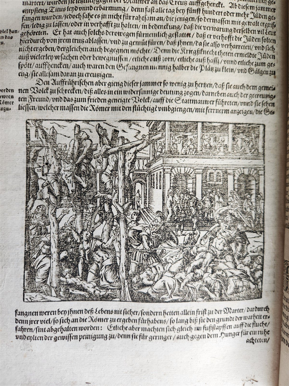 1587 JEWISH WARS by JOSEPHUS FLAVIUS in GERMAN antique 16th c. ILLUSTRATED FOLIO