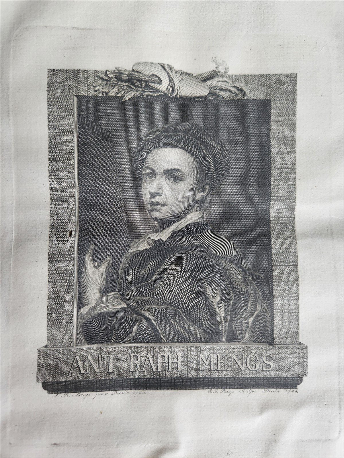 1785 LIVES & PORTRAITS of GREAT GERMANS antique ILLUSTRATED FOLIO