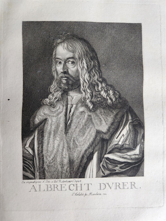 1785 LIVES & PORTRAITS of GREAT GERMANS antique ILLUSTRATED FOLIO