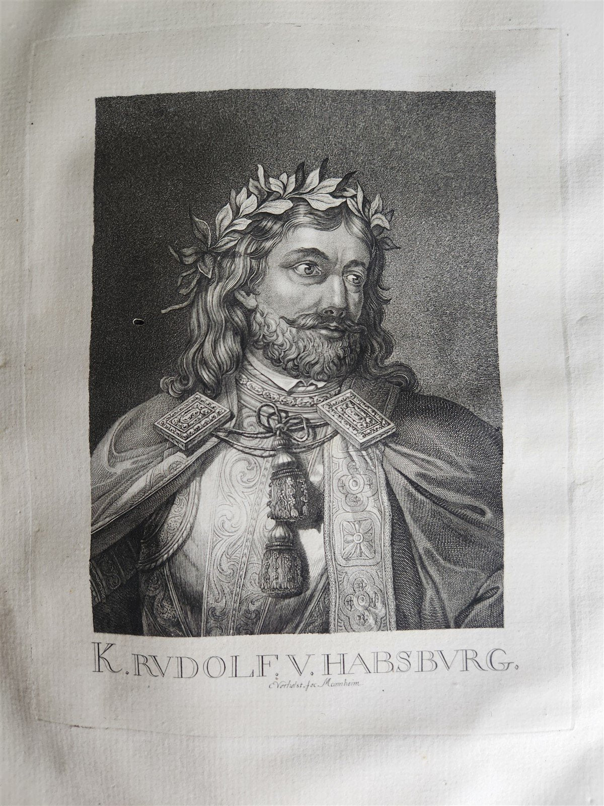 1785 LIVES & PORTRAITS of GREAT GERMANS antique ILLUSTRATED FOLIO