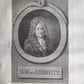 1785 LIVES & PORTRAITS of GREAT GERMANS antique ILLUSTRATED FOLIO