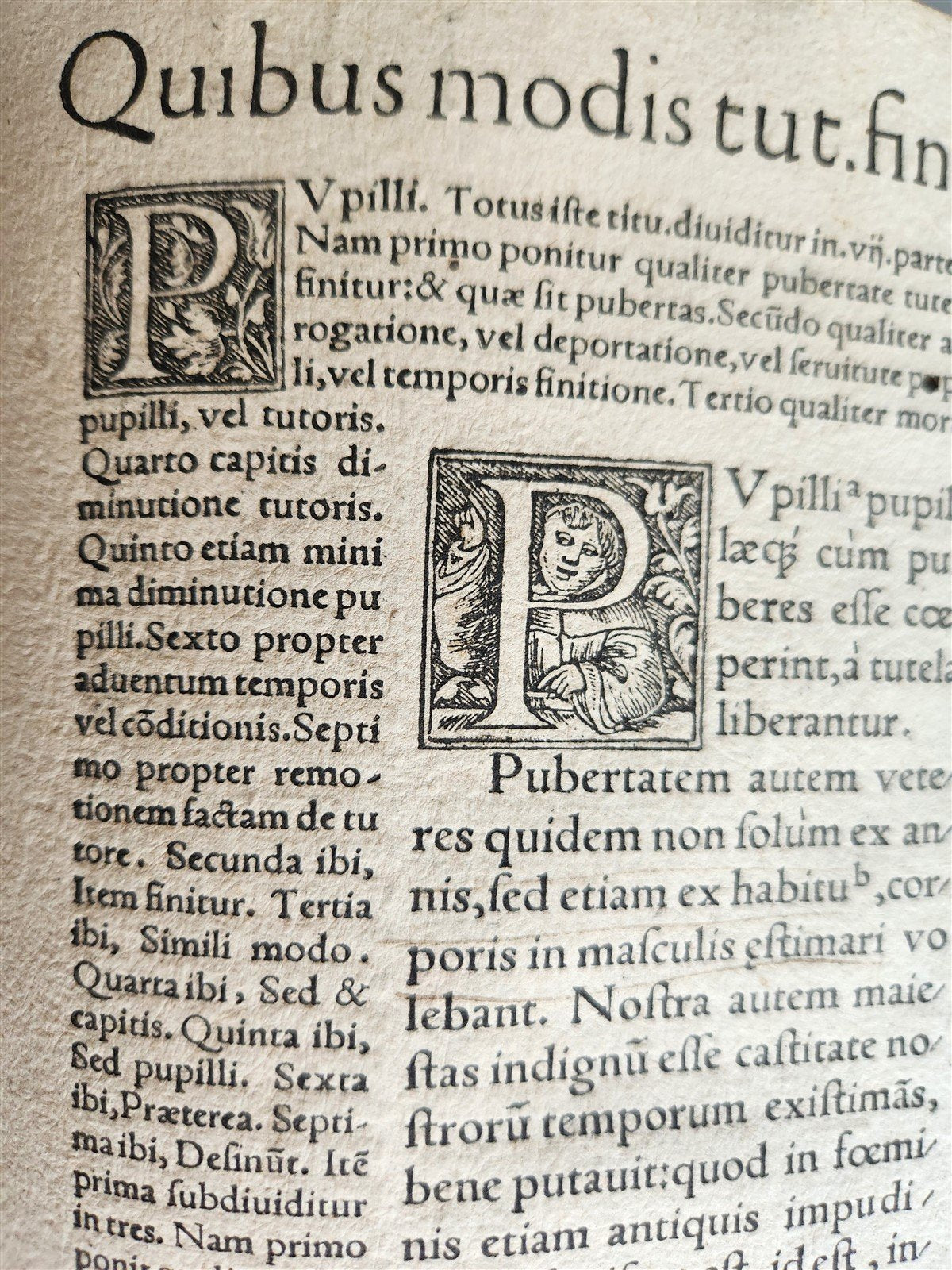 1548 JUSTINIAN Institutiones imperatoris semper maximi antique FOLIO