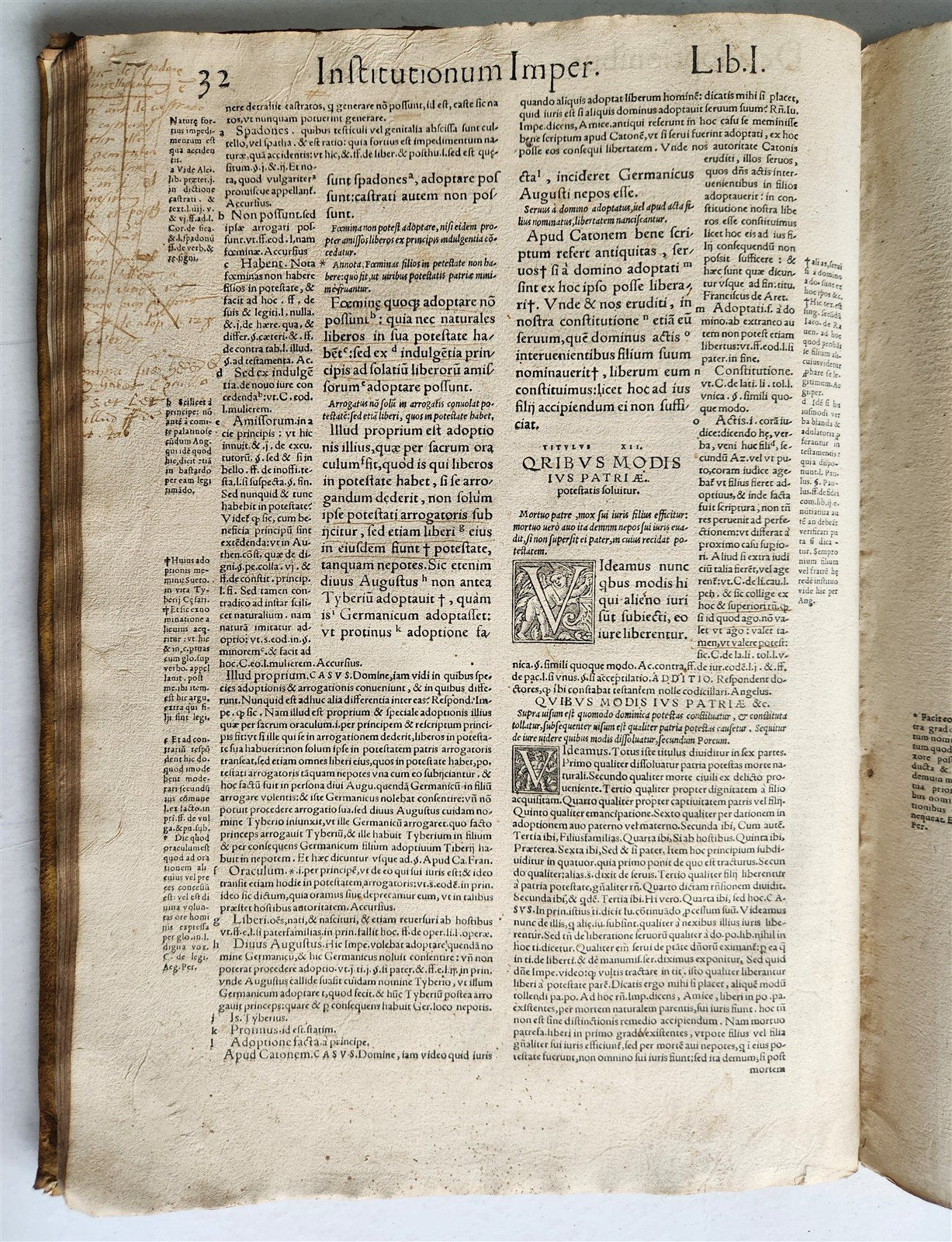 1548 JUSTINIAN Institutiones imperatoris semper maximi antique FOLIO